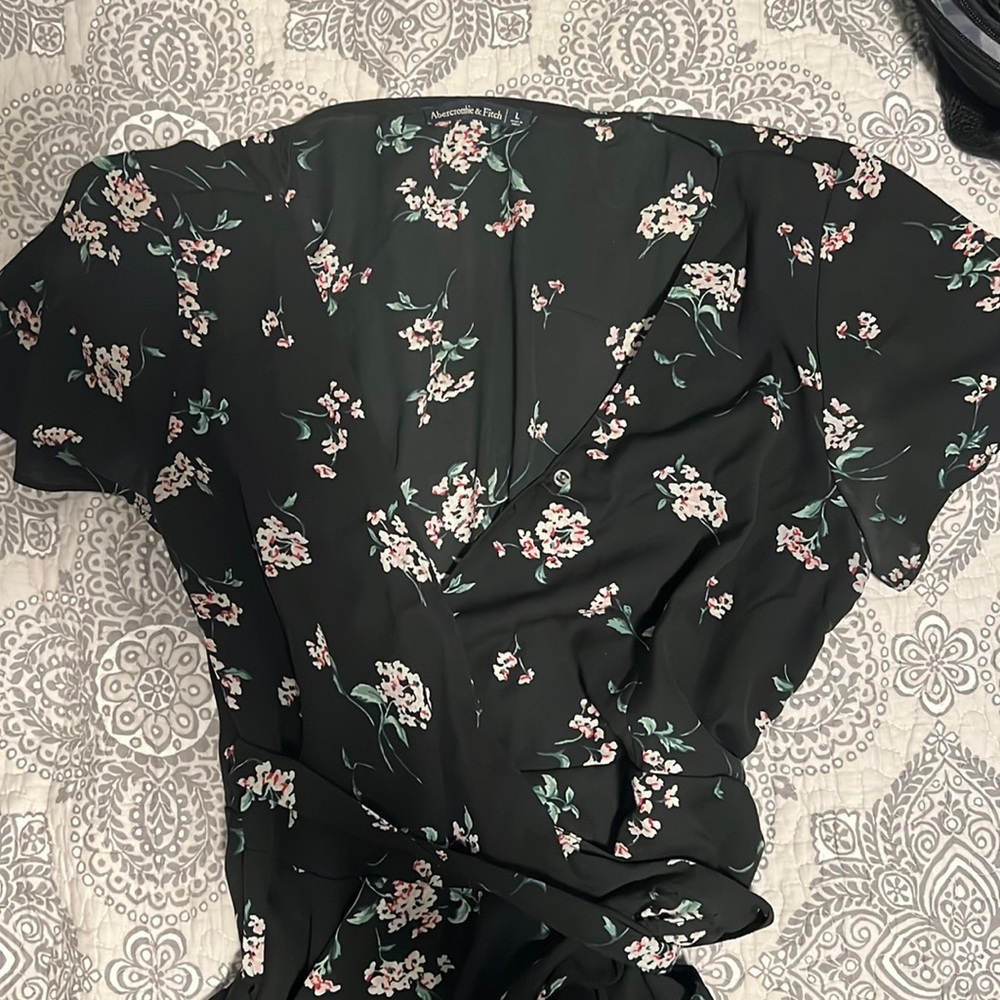 abercrombie wrap mini dress